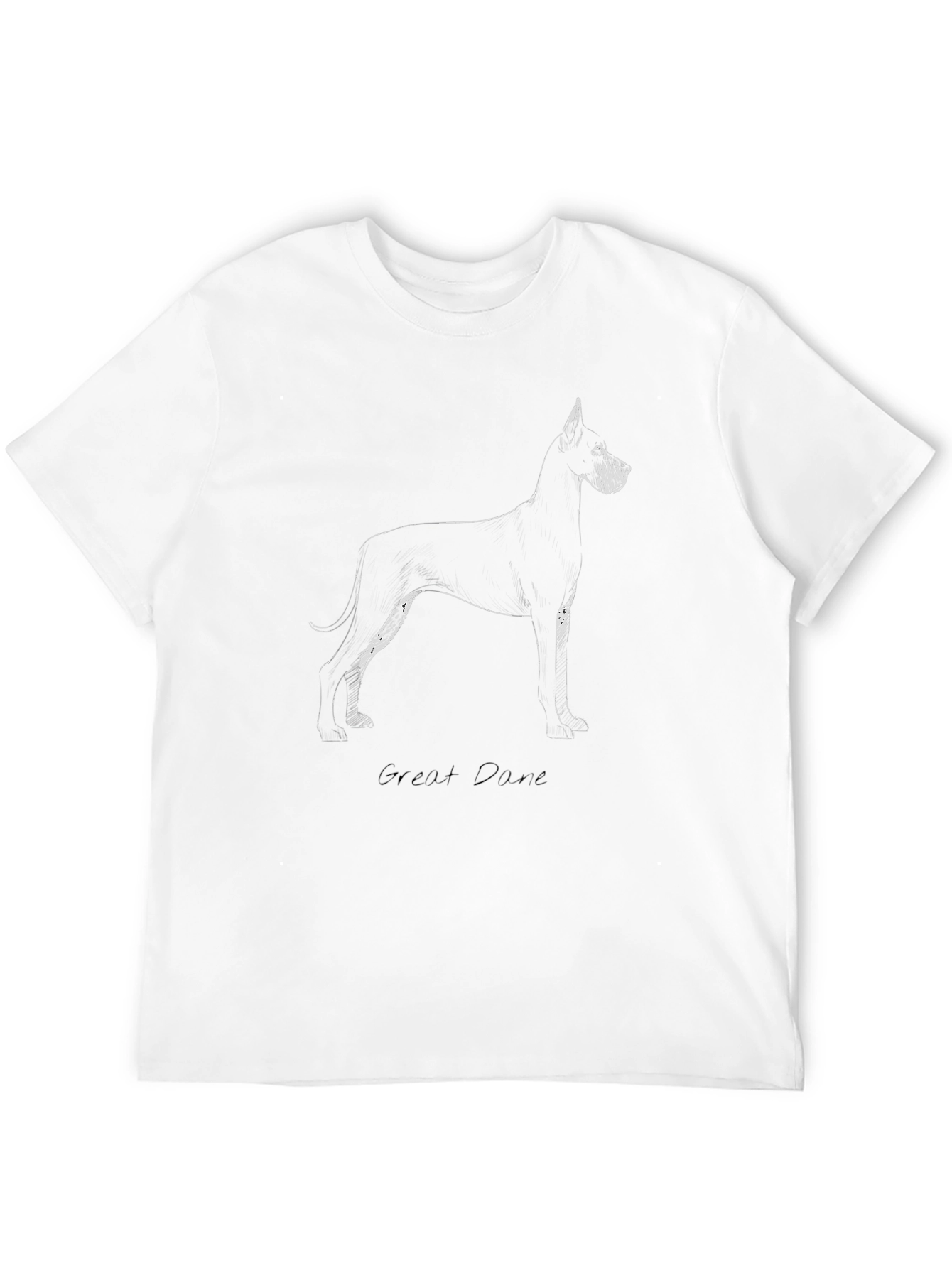 Great Dane Sketch T-Shirt - Black