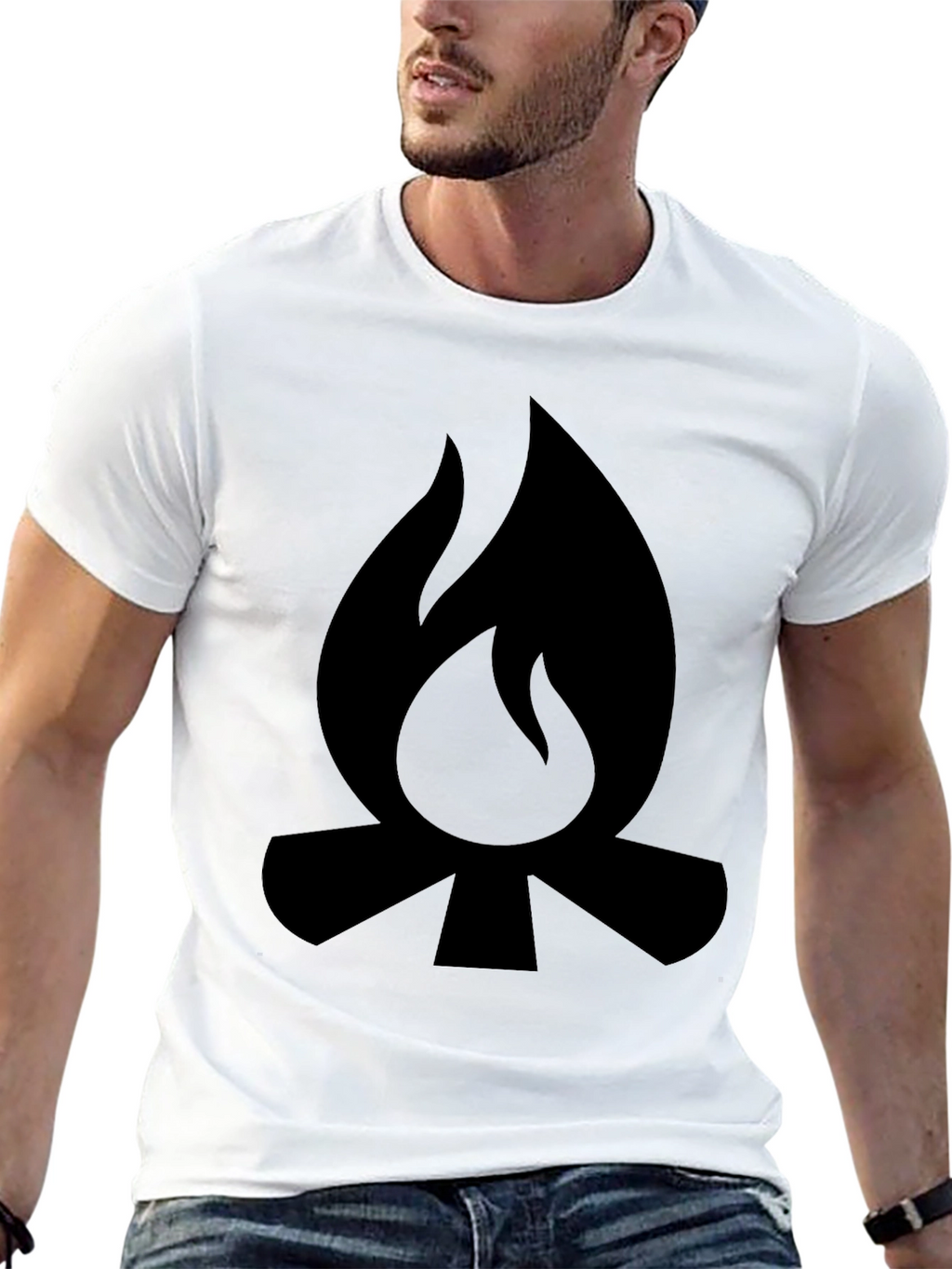 Campfire Graphic Tee - Black