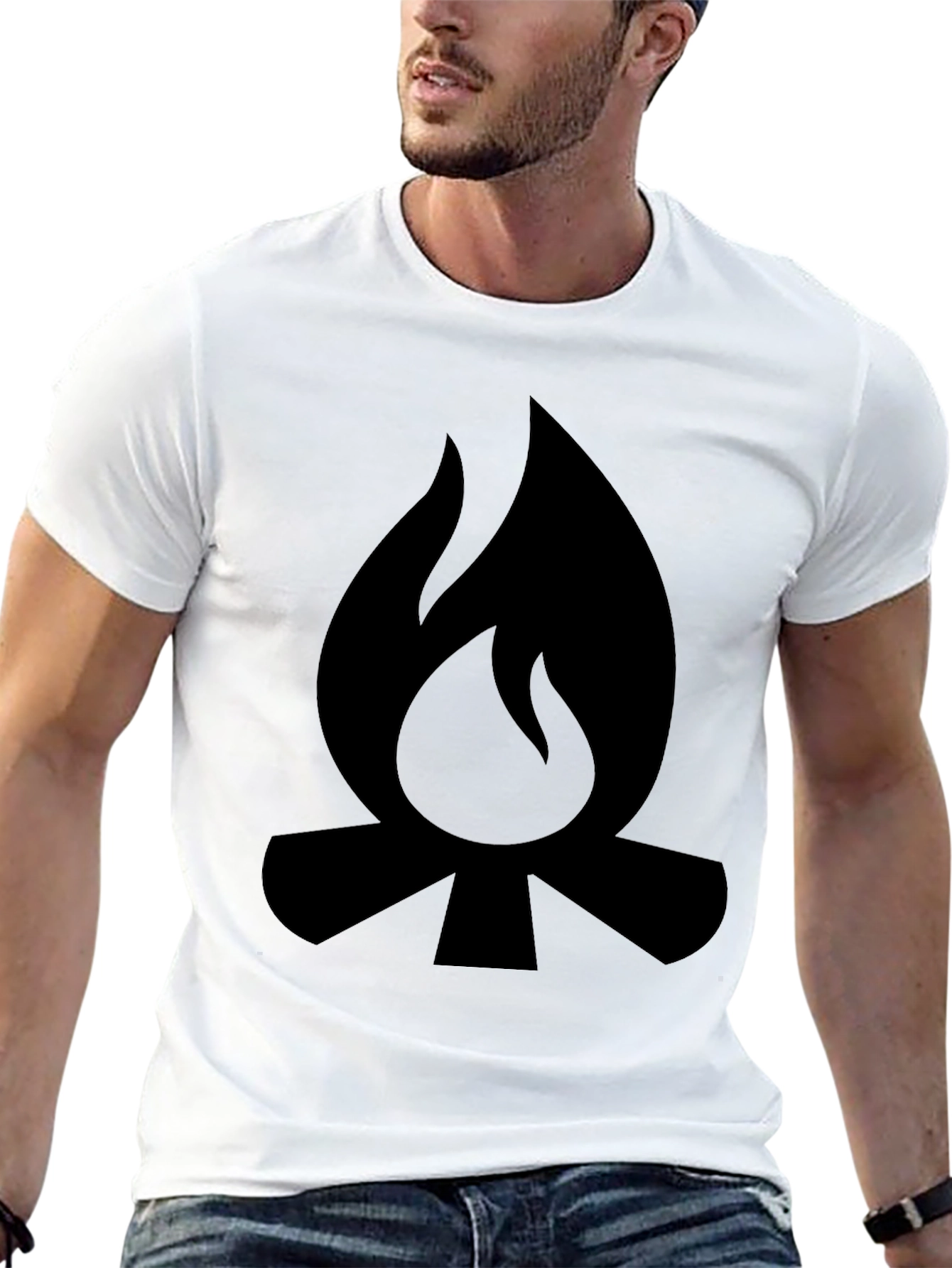 Campfire Graphic Tee - Black