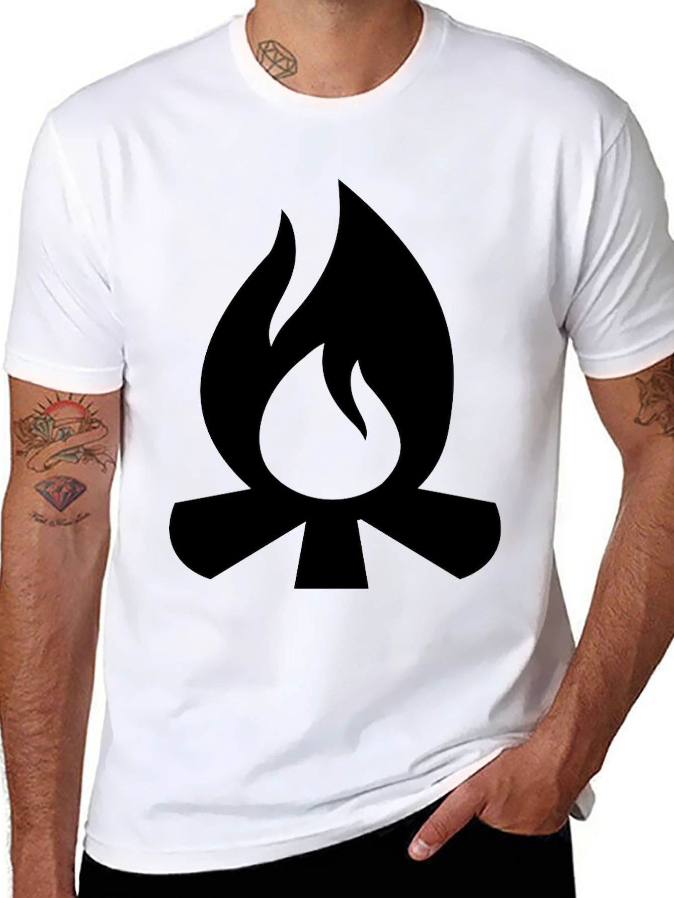 Campfire Graphic Tee - Black
