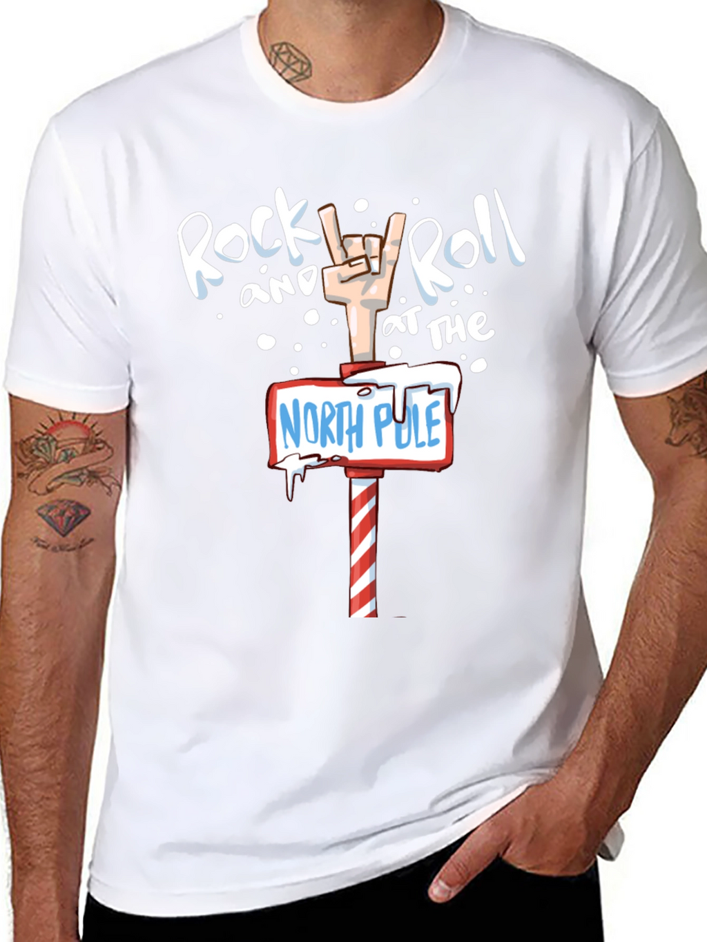 Rock and Roll at the North Pole T-Shirt
