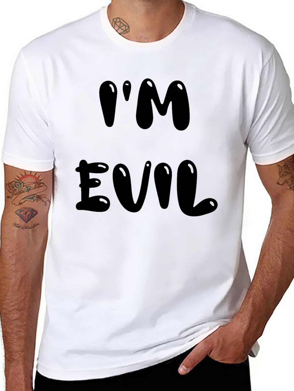 Im Evil Graphic Tee - Bold Black T-Shirt
