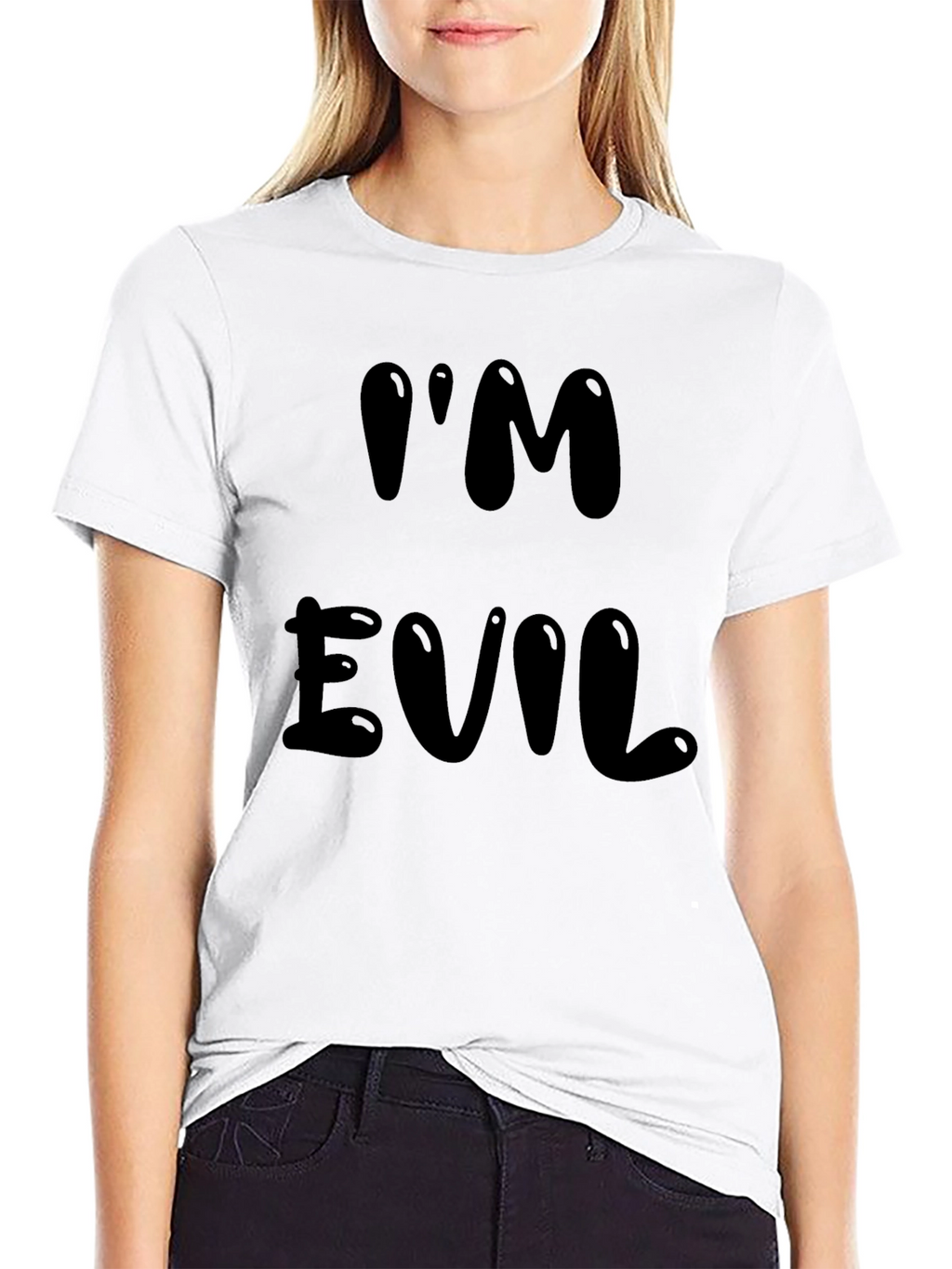 Im Evil Graphic Tee - Bold Black T-Shirt