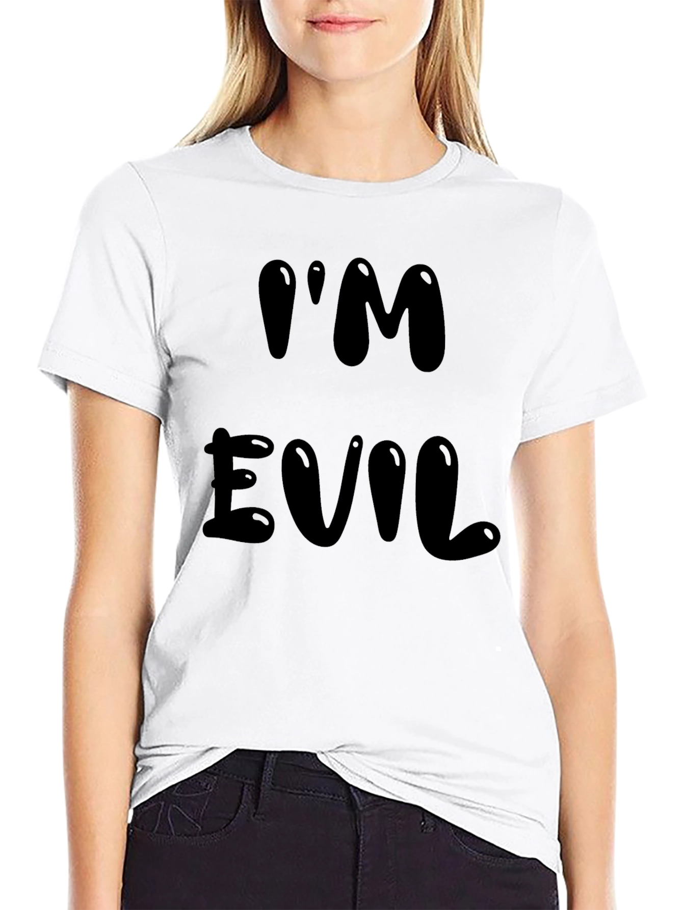 Im Evil Graphic Tee - Bold Black T-Shirt