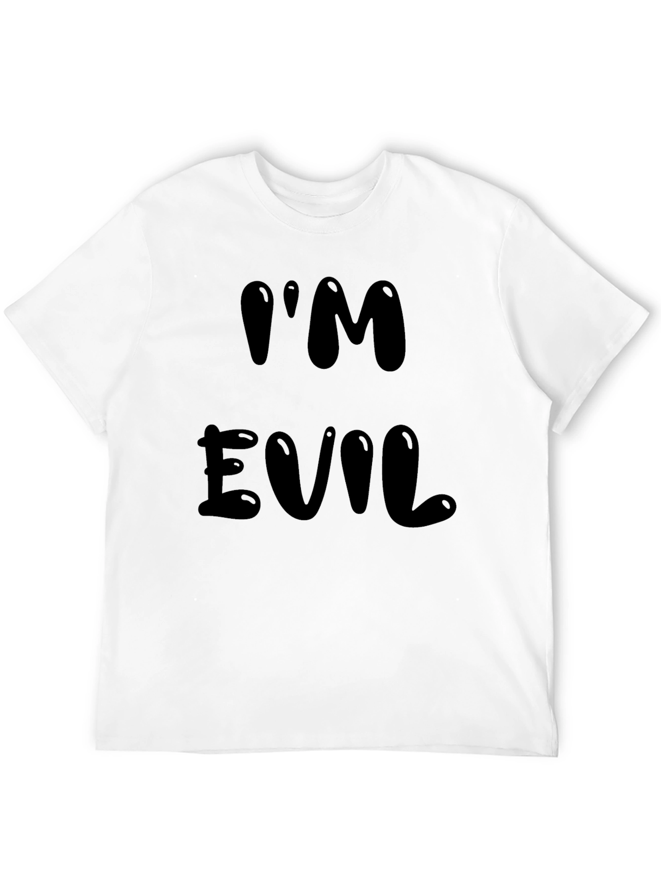 Im Evil Graphic Tee - Bold Black T-Shirt