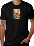 Soft Dreams Butterfly Graphic Tee - Black Cotton Blend