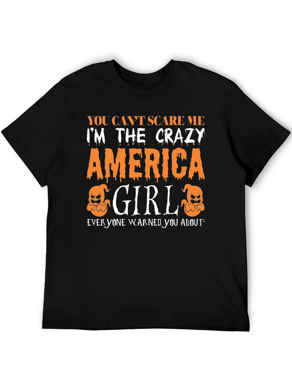 Crazy America Girl Halloween T-Shirt