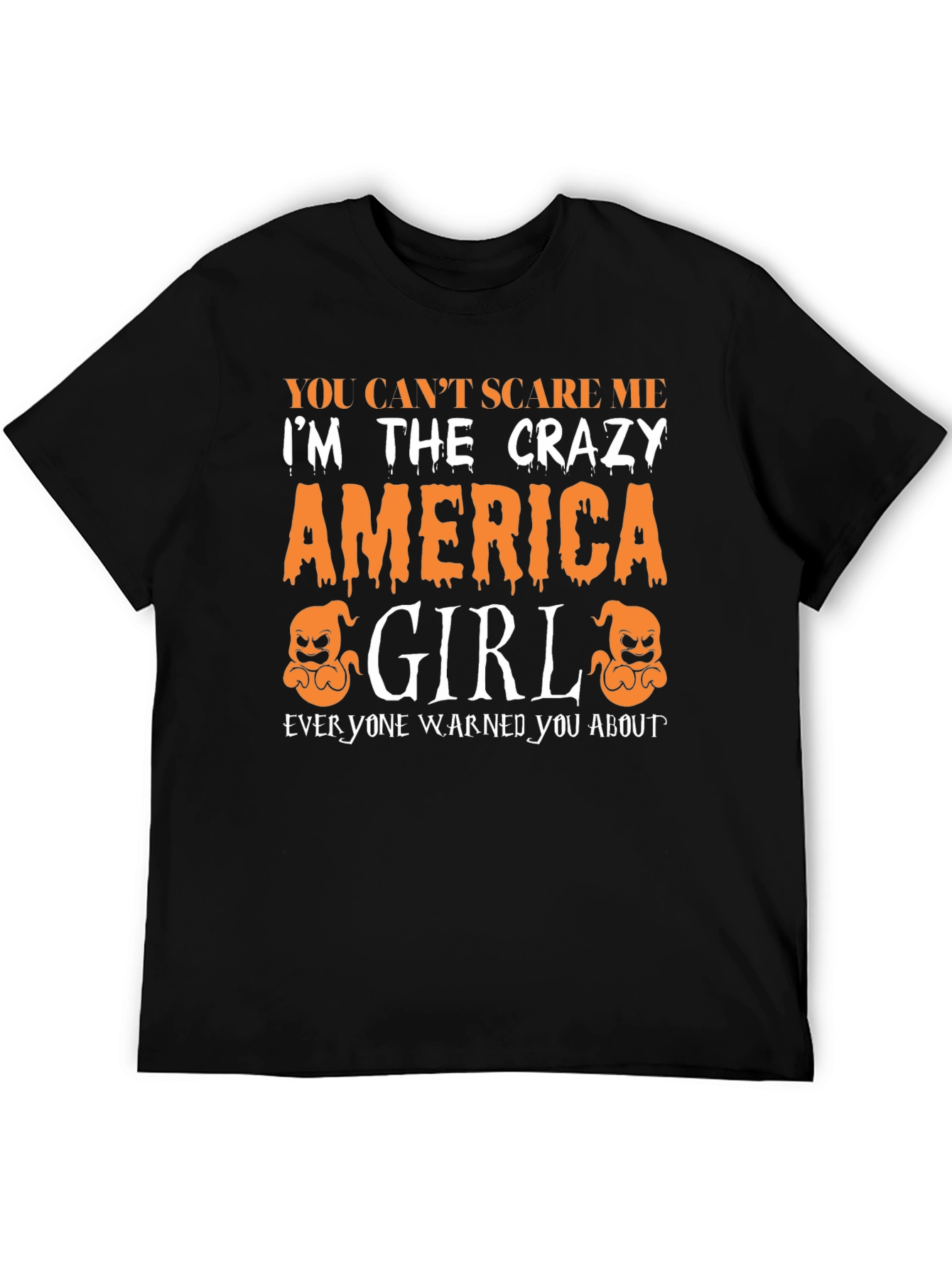 Crazy America Girl Halloween T-Shirt