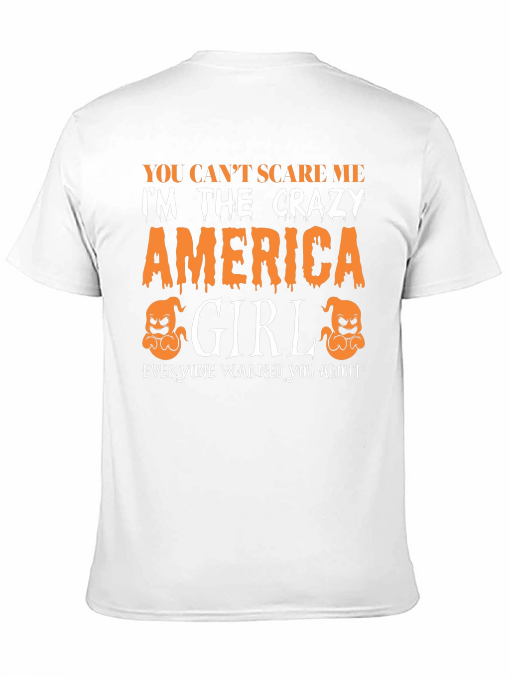 Crazy America Girl Halloween T-Shirt