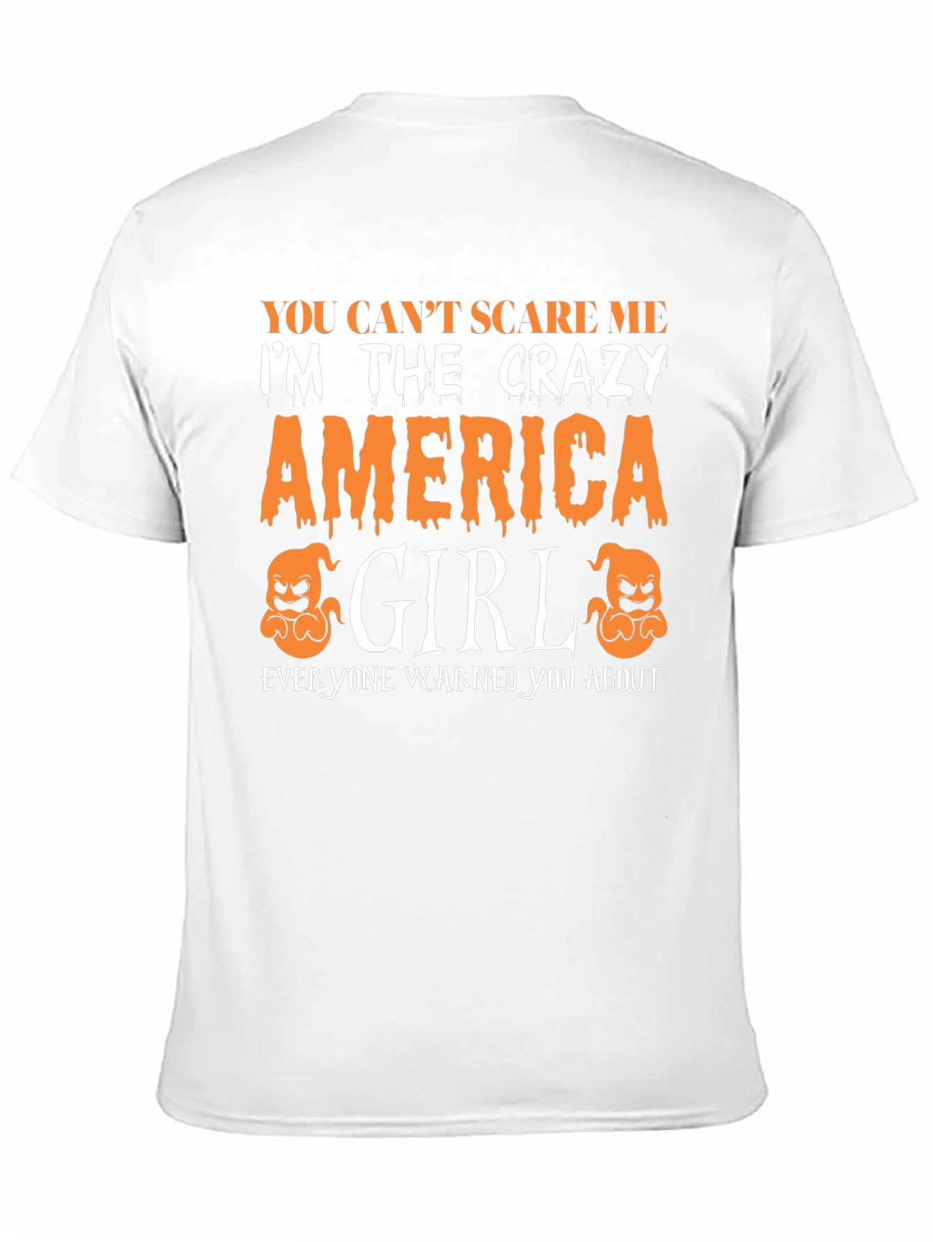 Crazy America Girl Halloween T-Shirt