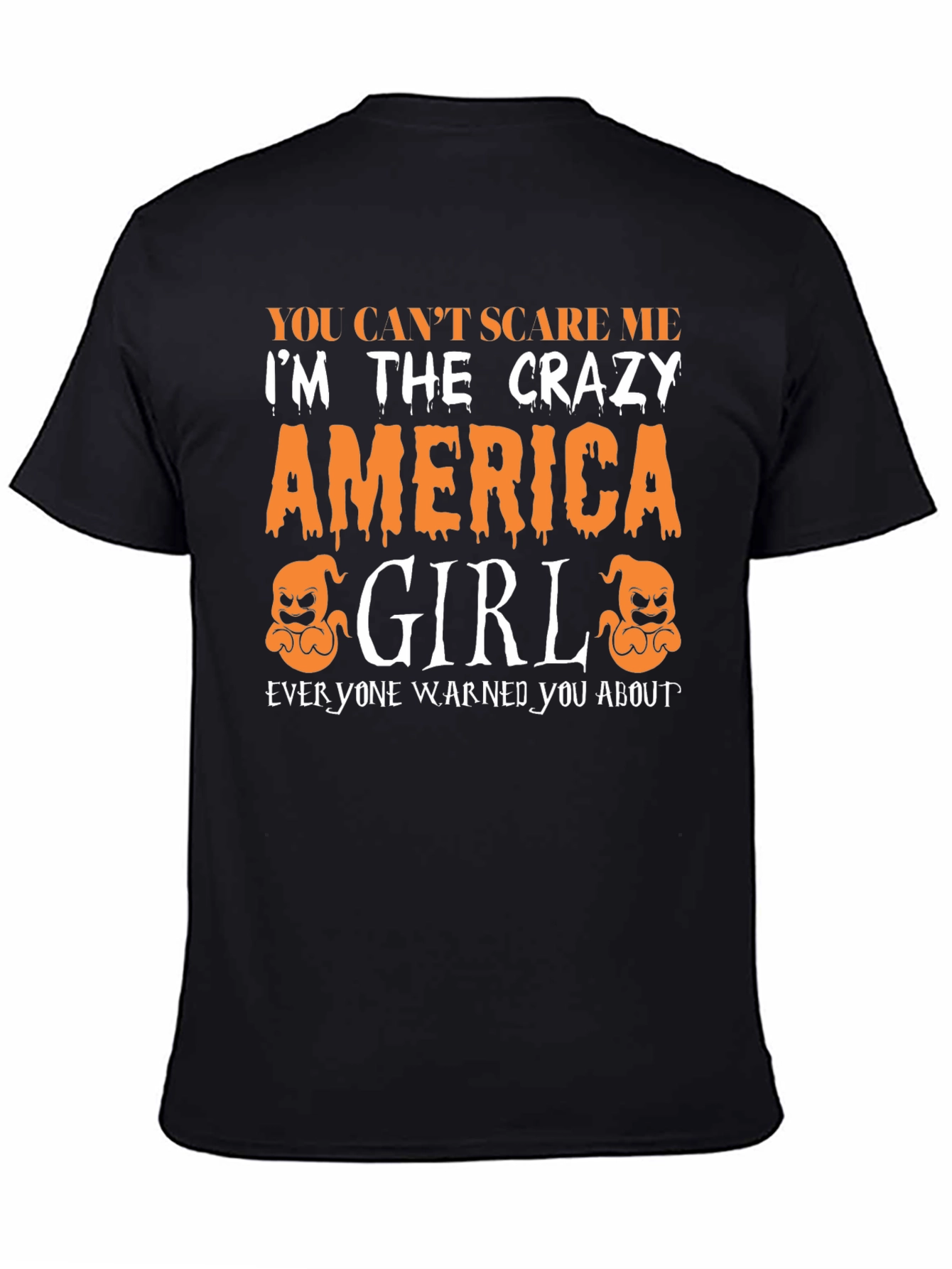 Crazy America Girl Halloween T-Shirt