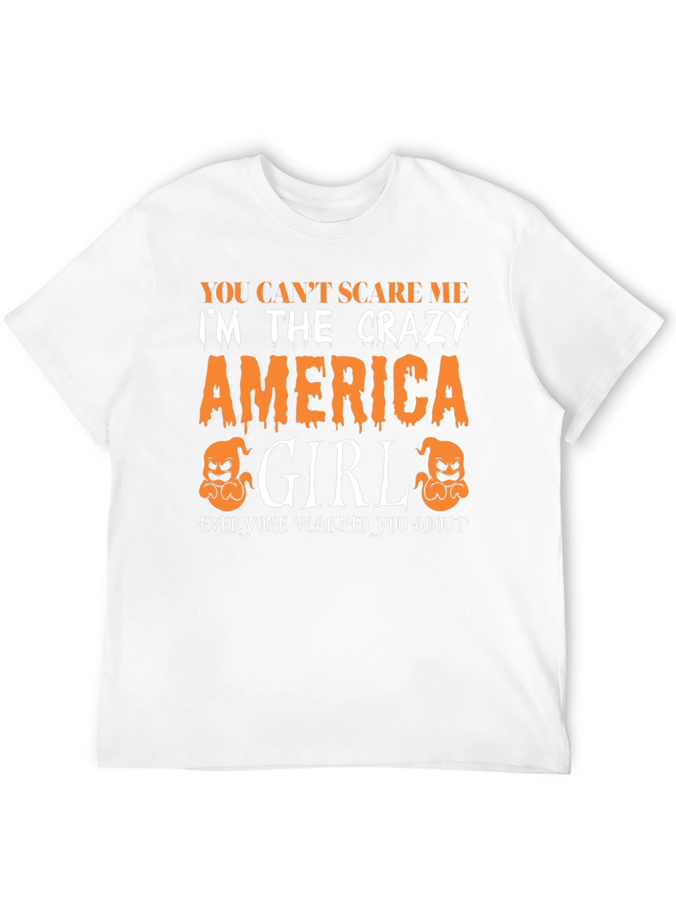 Crazy America Girl Halloween T-Shirt