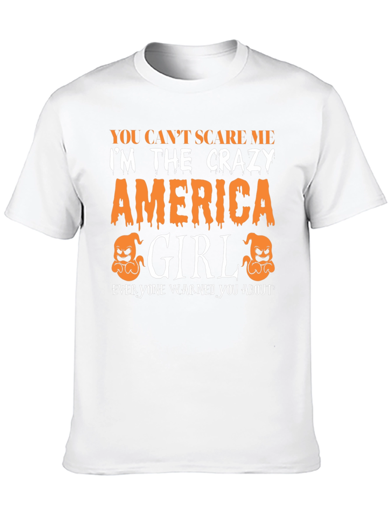 Crazy America Girl Halloween T-Shirt