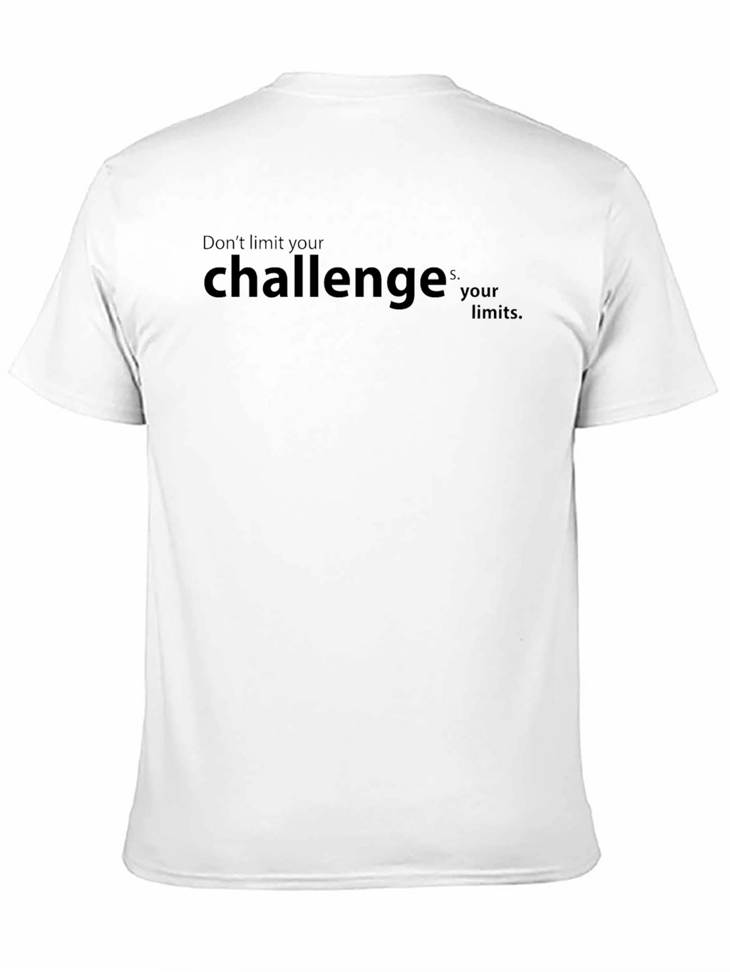 Motivational Challenge Graphic Tee - Black T-Shirt