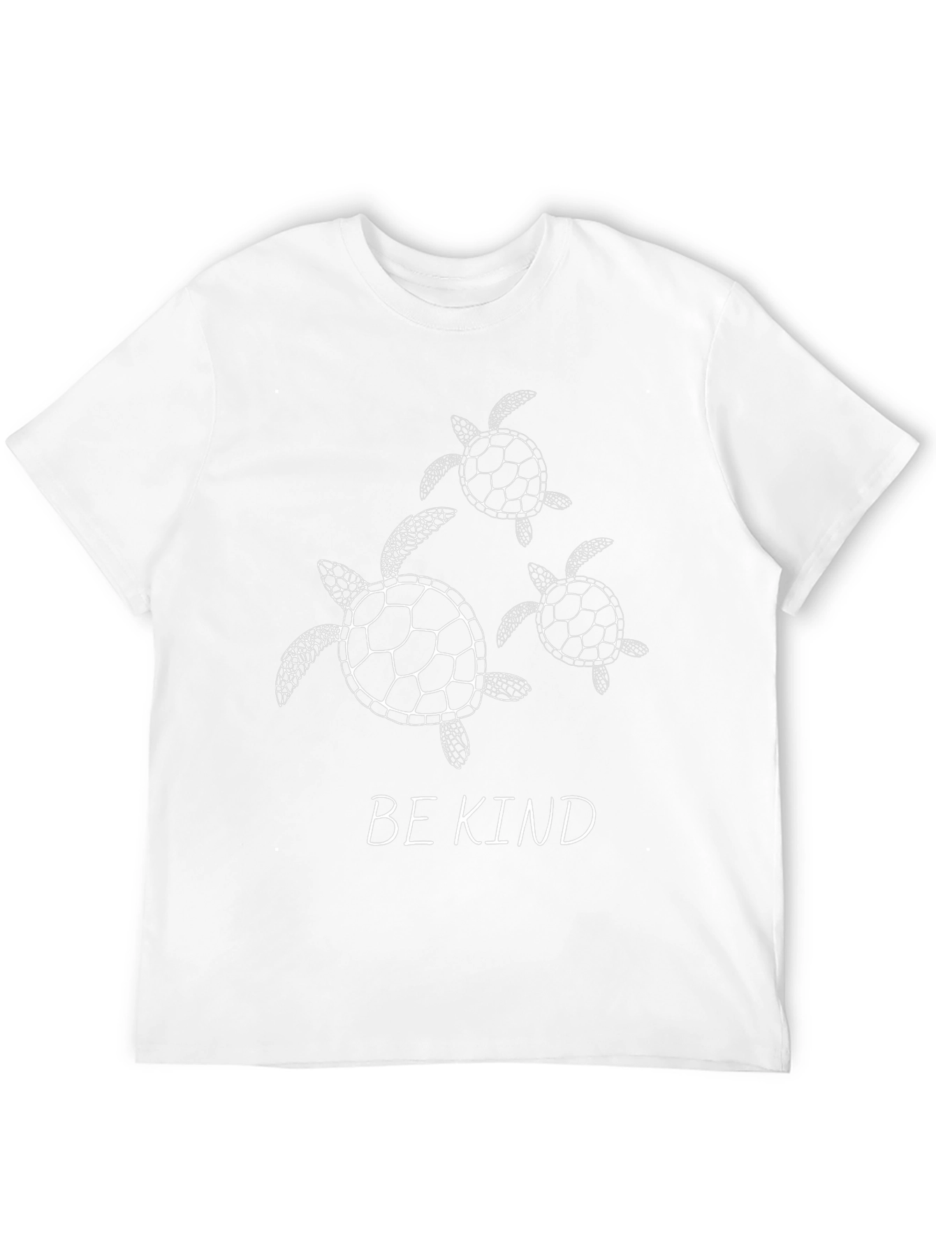 Be Kind Turtle Graphic Tee - Black Casual Top