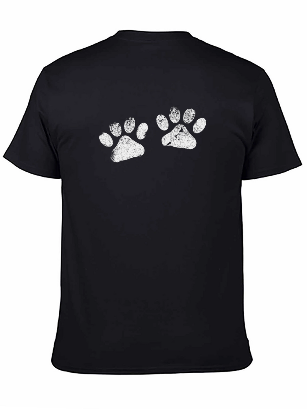 Paw Print Black T-Shirt - Animal Lover Tee