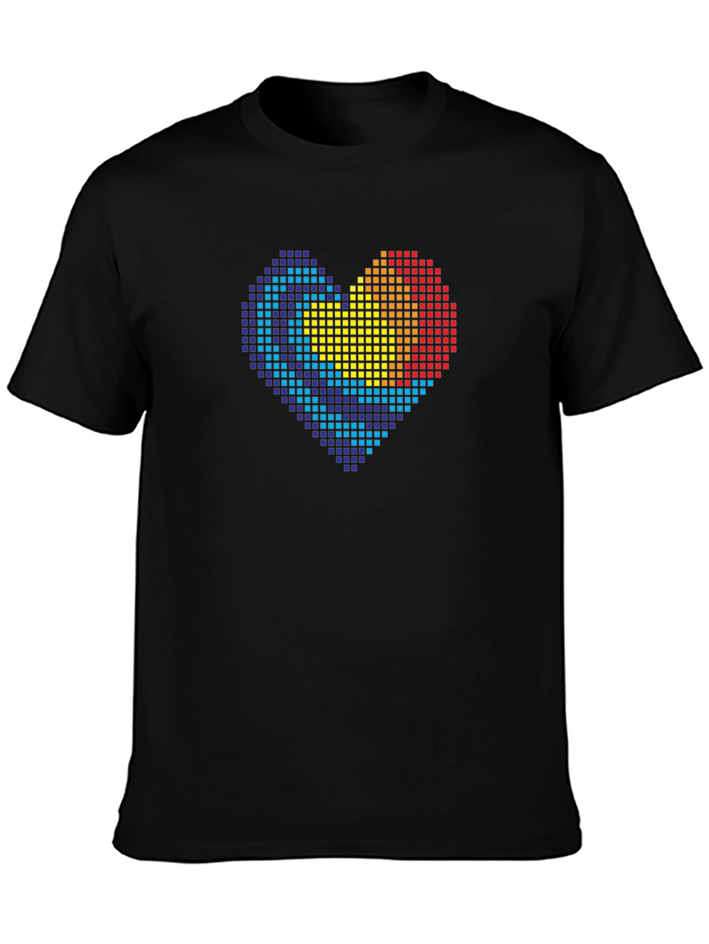 Pixel Heart Graphic T-Shirt