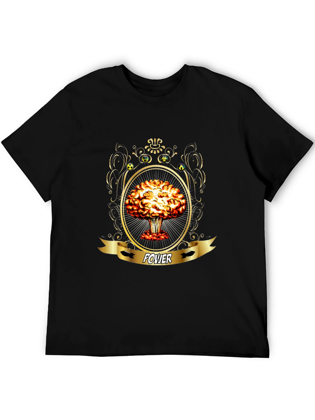 Power Atomic Mushroom Cloud Graphic T-Shirt