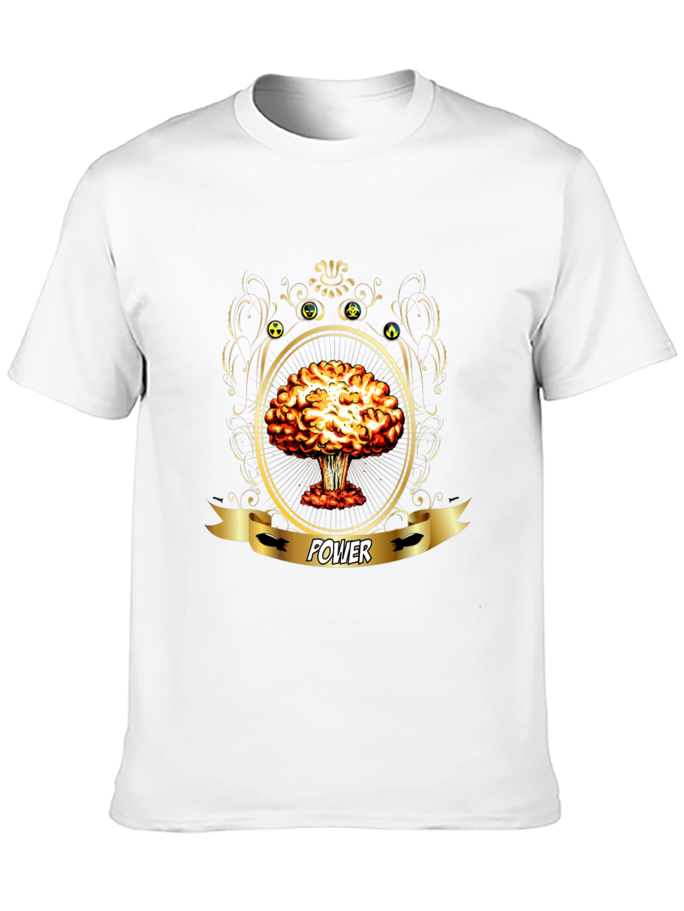 Power Atomic Mushroom Cloud Graphic T-Shirt