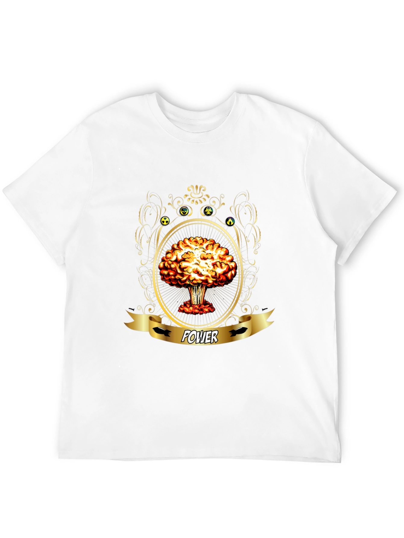 Power Atomic Mushroom Cloud Graphic T-Shirt