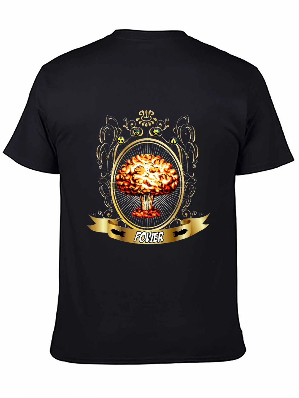 Power Atomic Mushroom Cloud Graphic T-Shirt