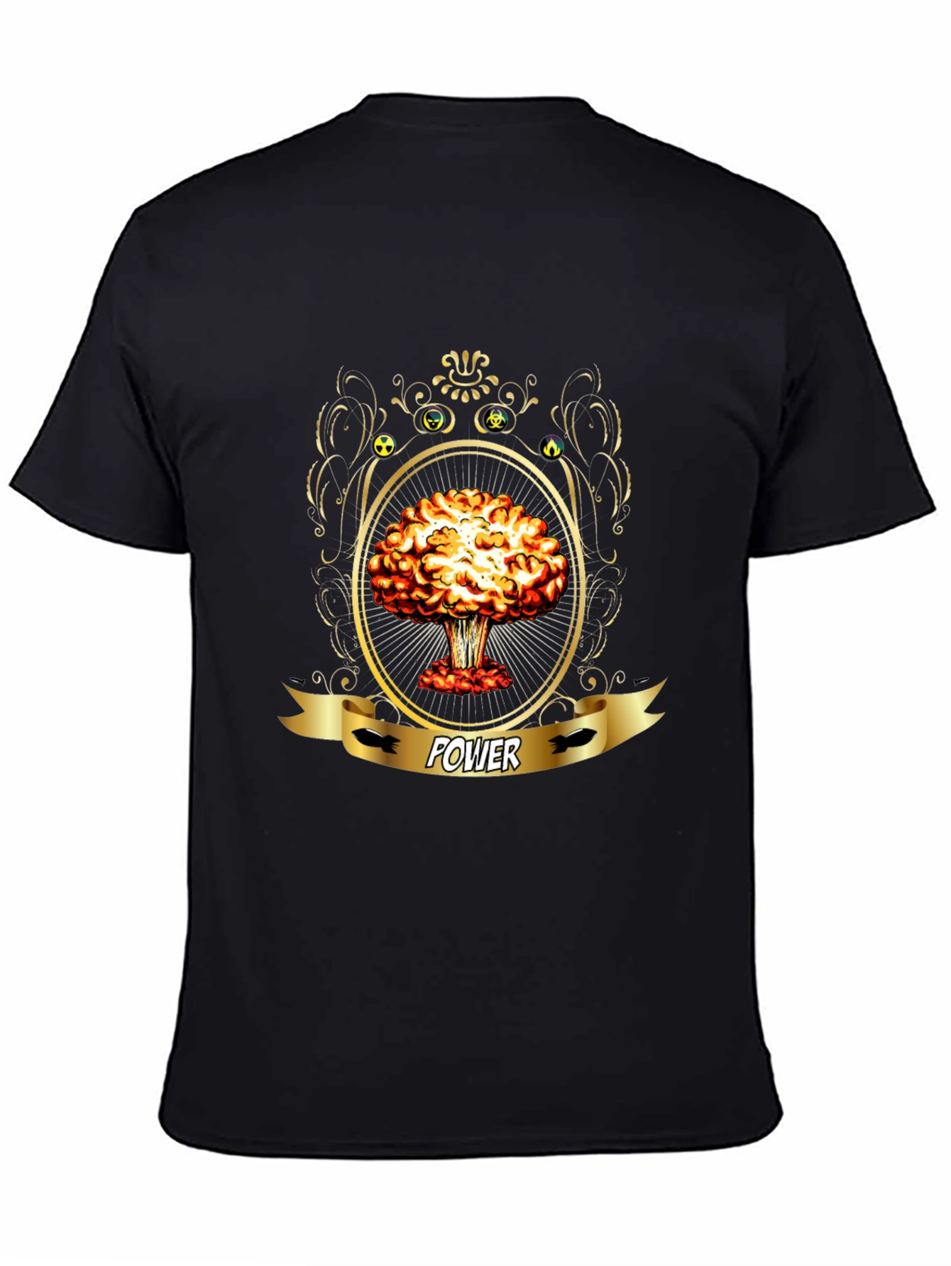 Power Atomic Mushroom Cloud Graphic T-Shirt