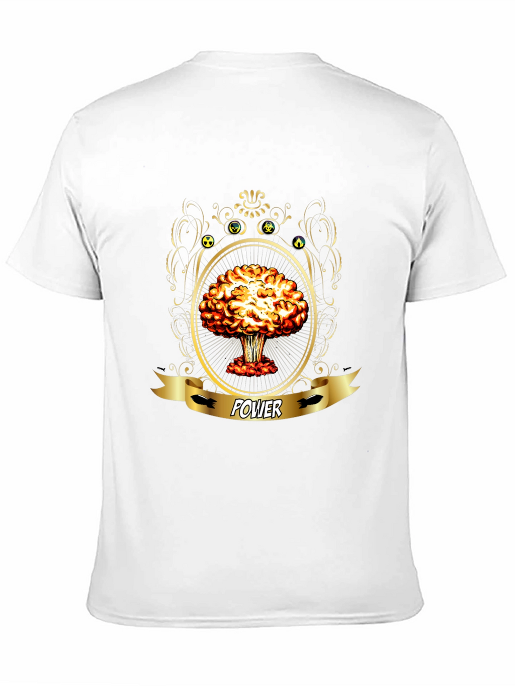 Power Atomic Mushroom Cloud Graphic T-Shirt