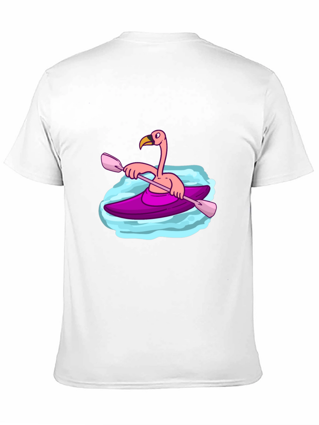 Flamingo Kayak Black T-Shirt