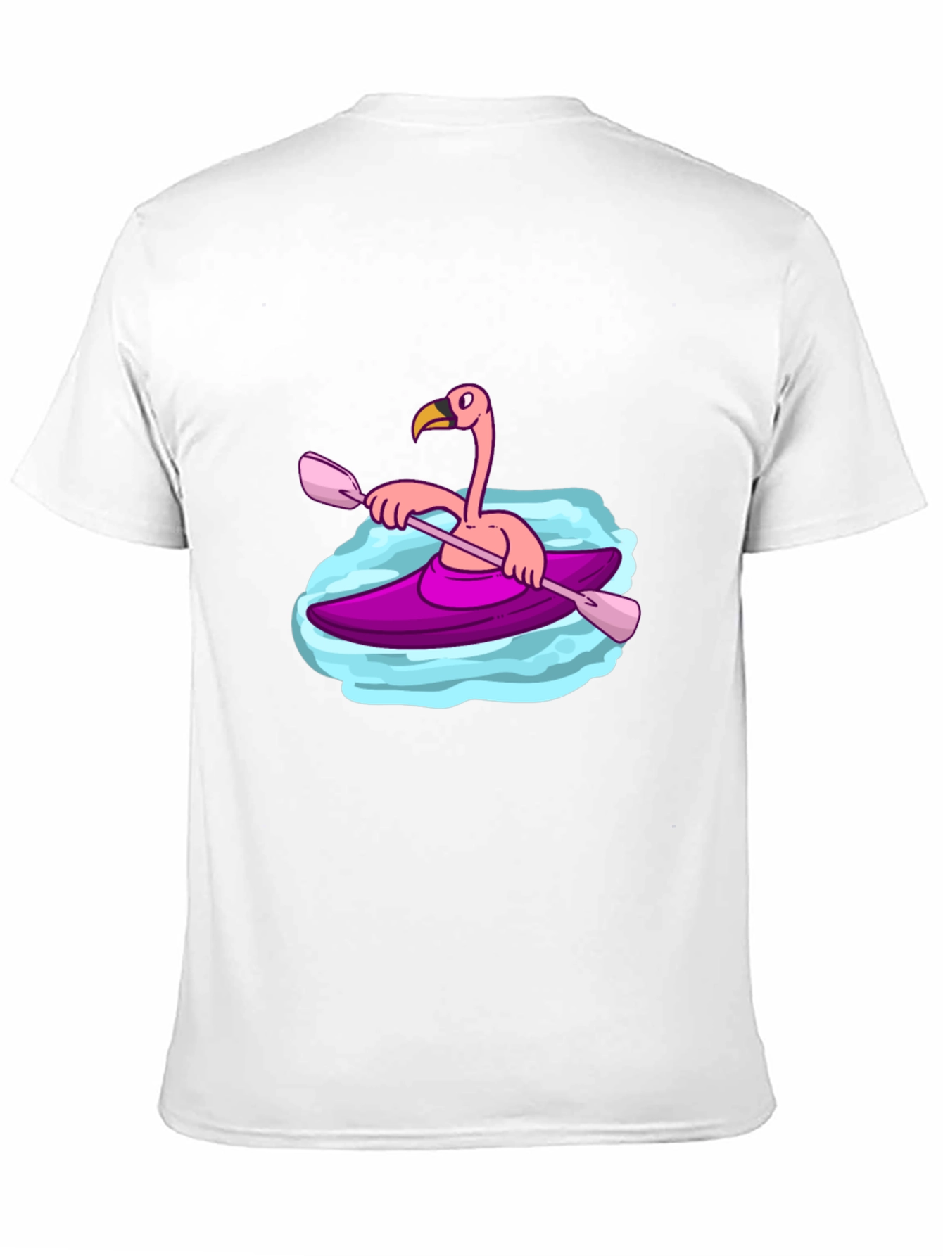 Flamingo Kayak Black T-Shirt