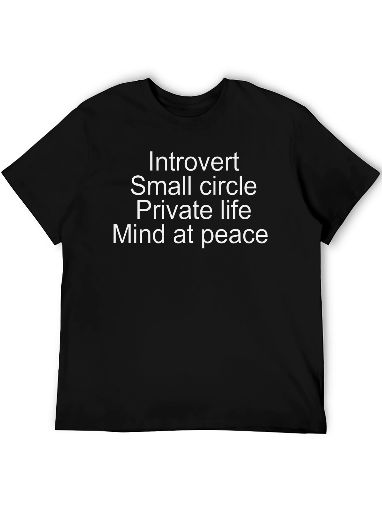 Introvert Mind at Peace Graphic Tee - Soft Cotton Comfort