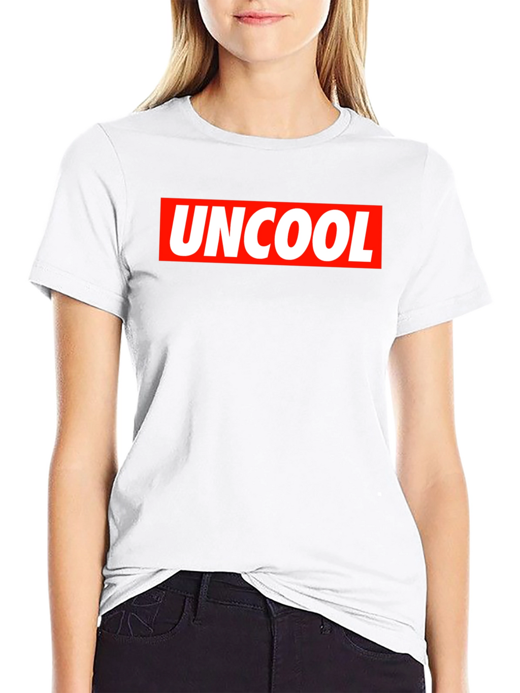 Uncool Graphic Tee - Black Short Sleeve T-Shirt