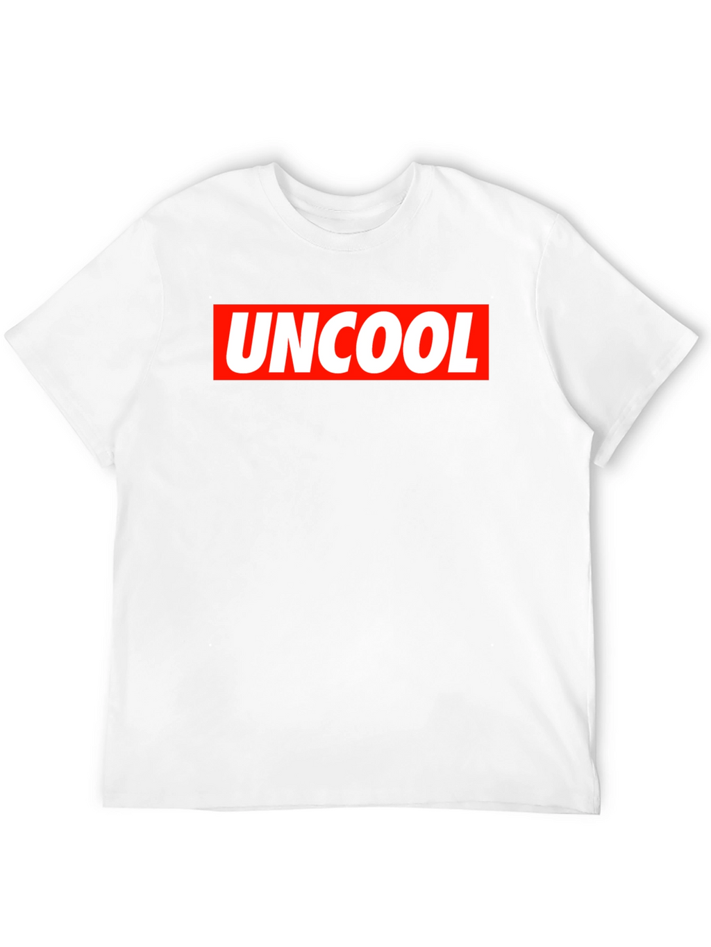 Uncool Graphic Tee - Black Short Sleeve T-Shirt