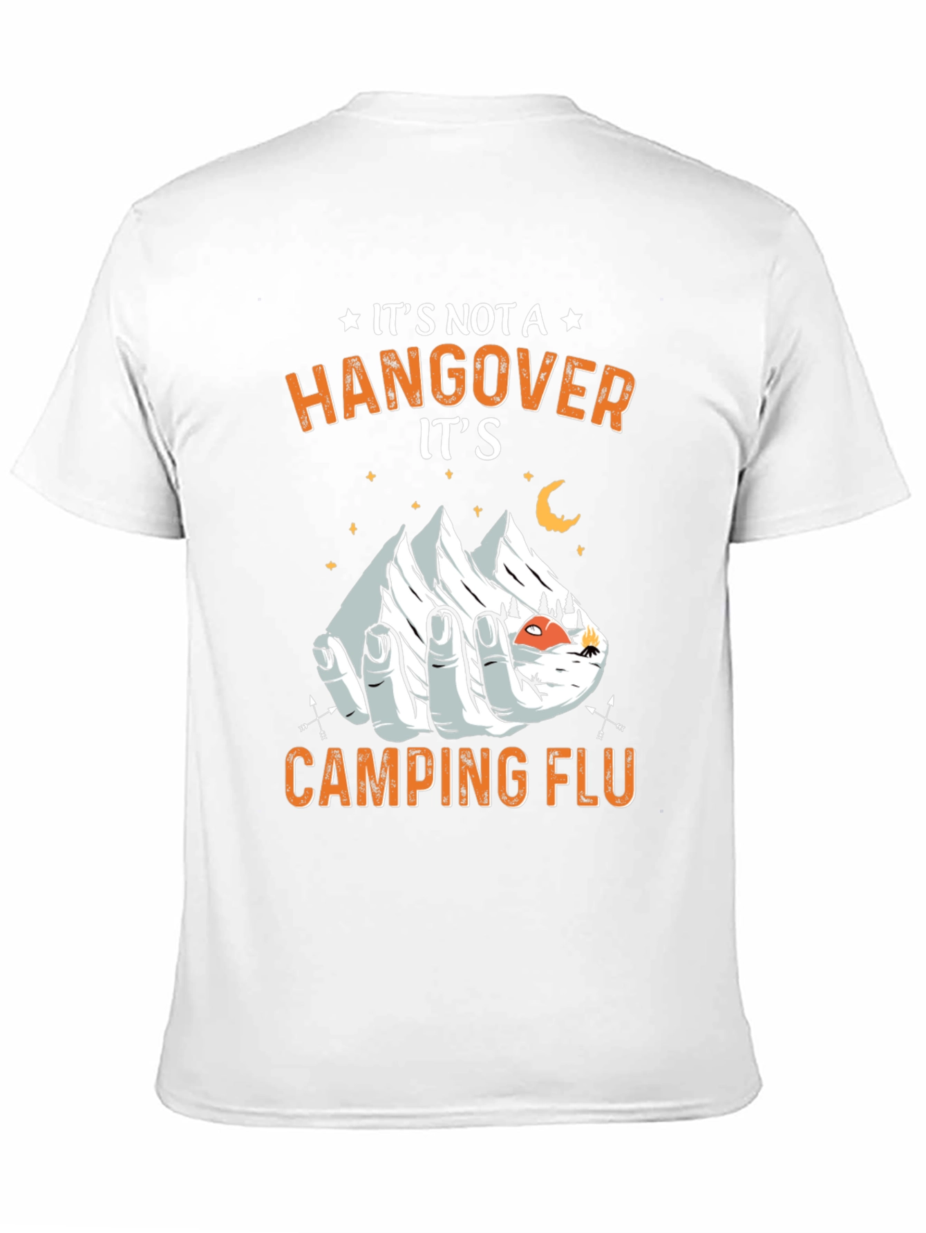 Camping Flu Graphic Tee -  Novelty T-Shirt
