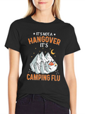Camping Flu Graphic Tee -  Novelty T-Shirt