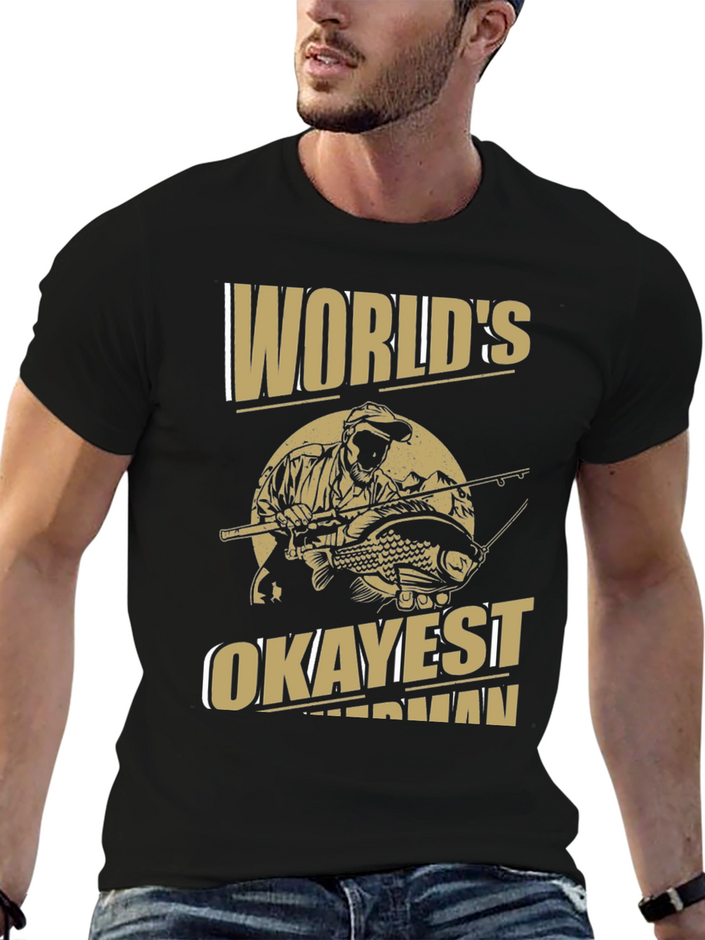 Worlds Okayest Fisherman T-Shirt