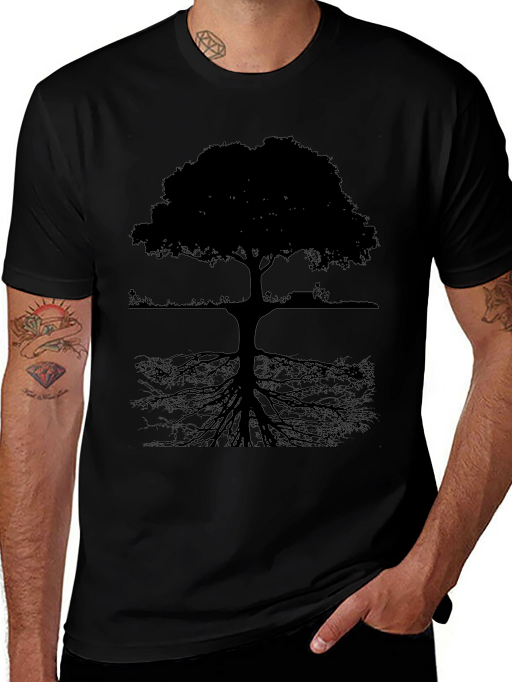 Tree Silhouette Graphic Tee