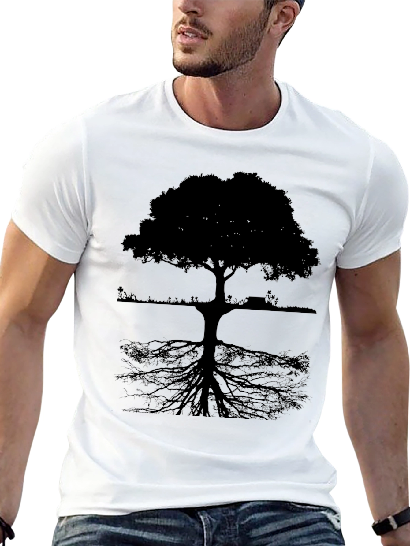 Tree Silhouette Graphic Tee