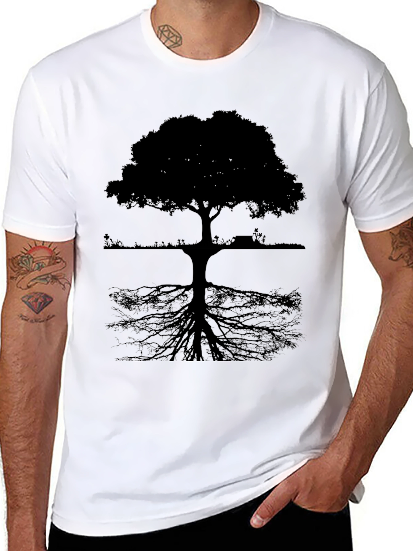 Tree Silhouette Graphic Tee