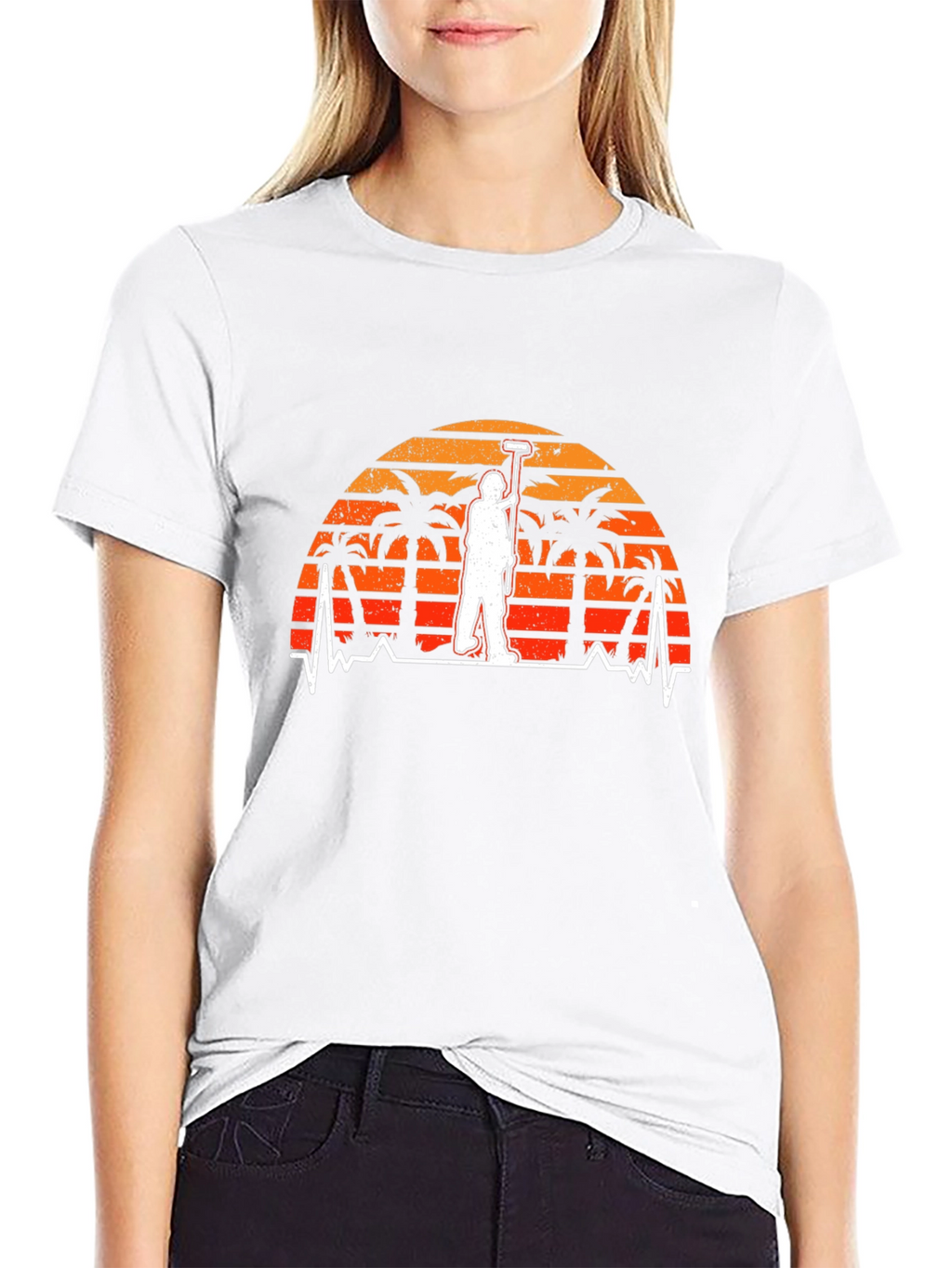 Painter at Sunset Graphic T-Shirt