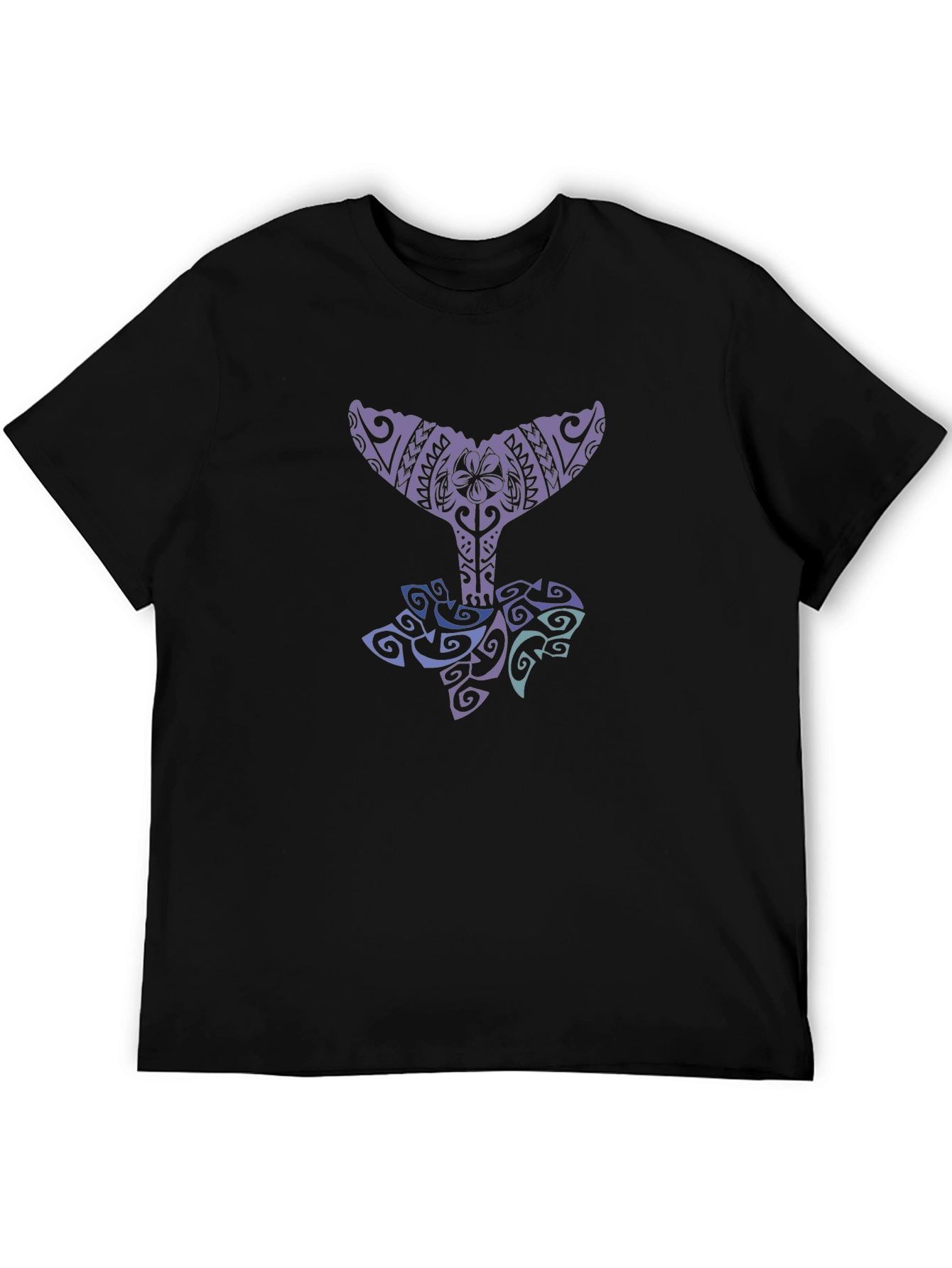 Tribal Whale Tail Graphic Tee