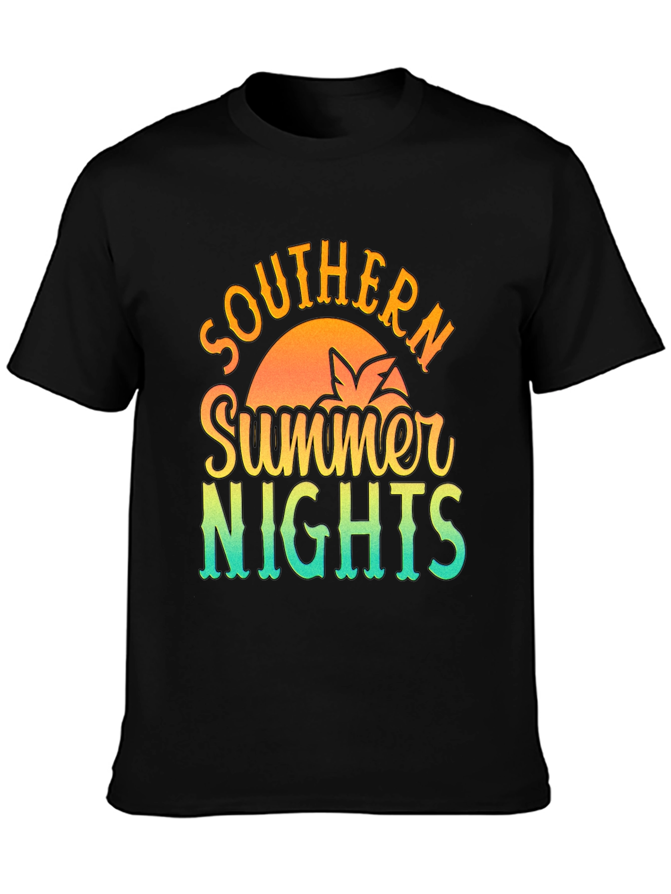 Southern Summer Nights Graphic Tee - Black