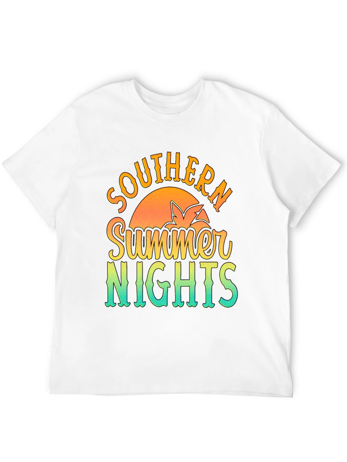 Southern Summer Nights Graphic Tee - Black