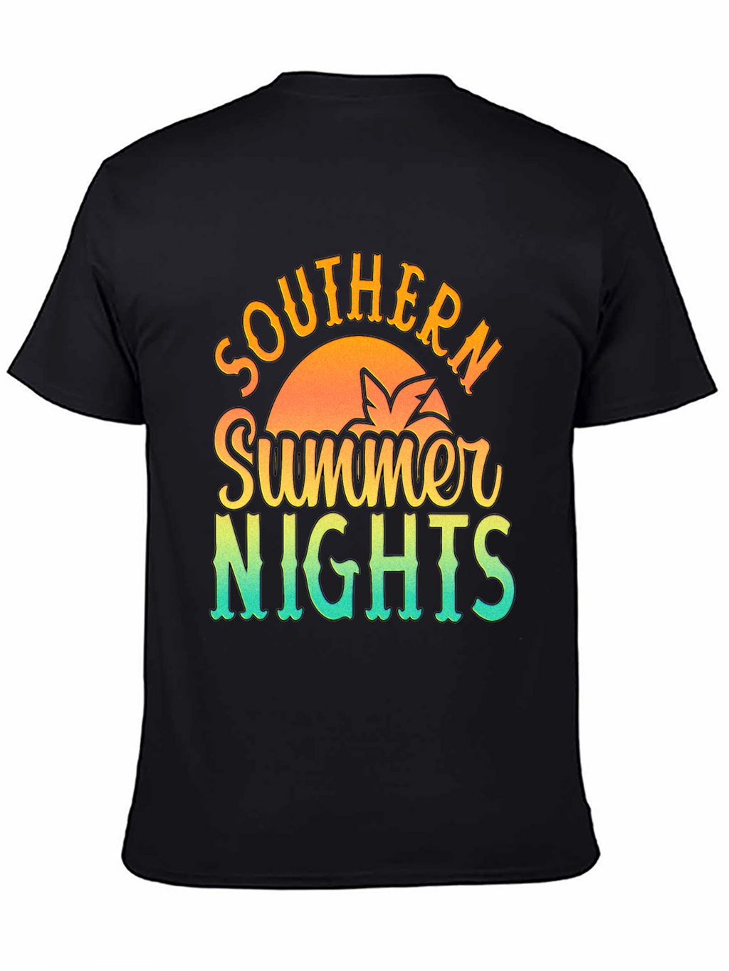 Southern Summer Nights Graphic Tee - Black