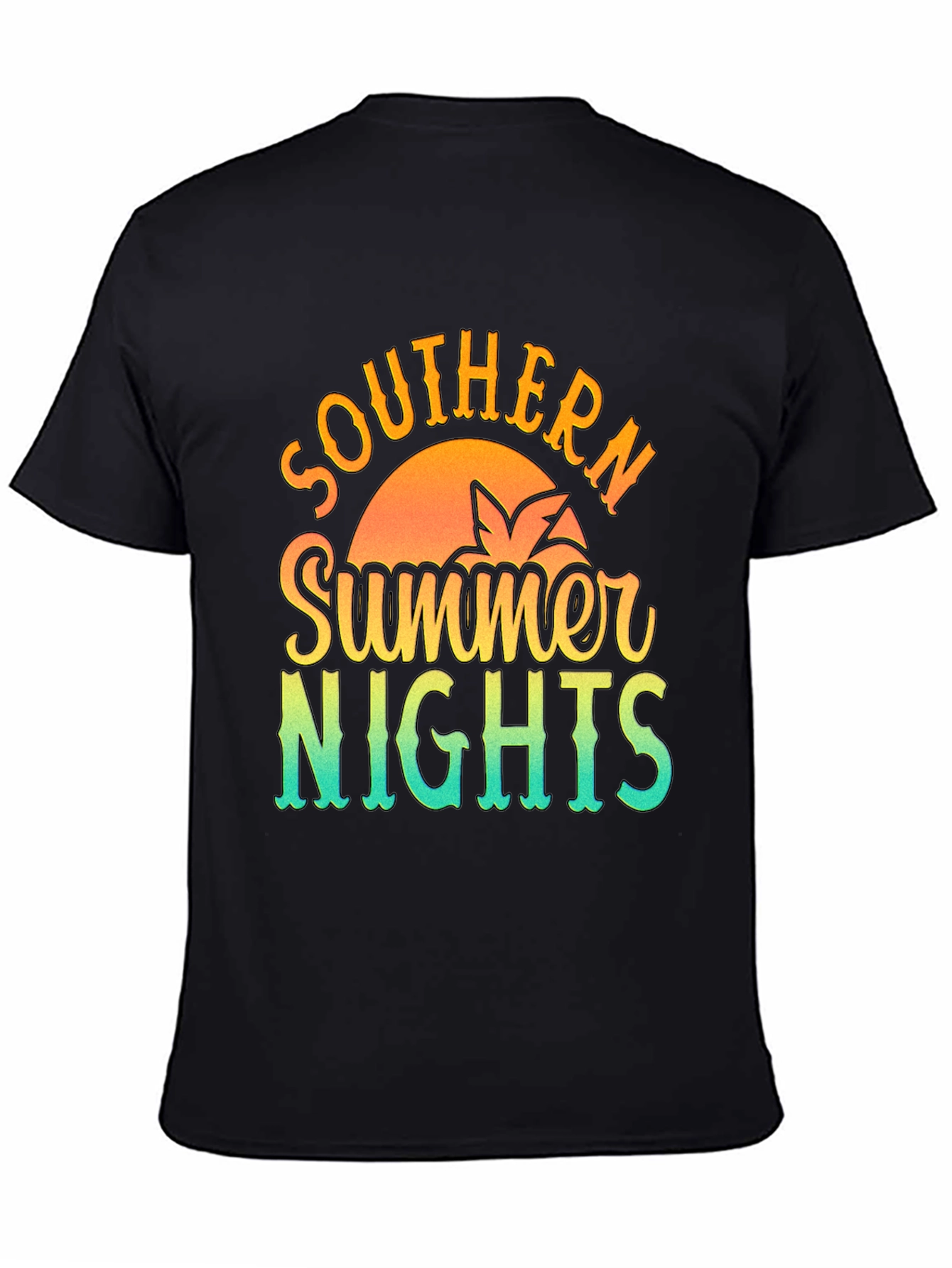 Southern Summer Nights Graphic Tee - Black
