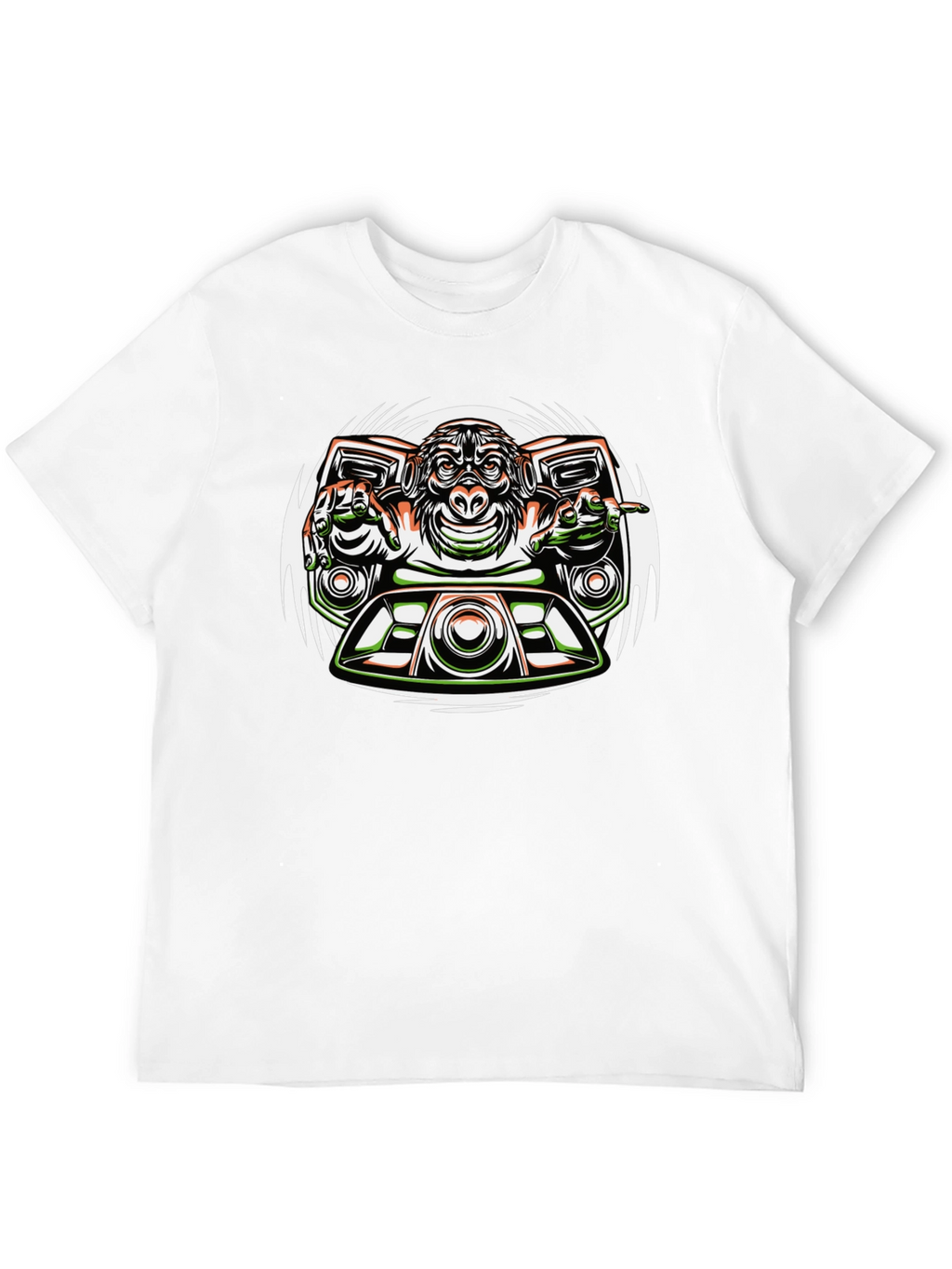 DJ Monkey Graphic Tee - Unique Streetwear Design