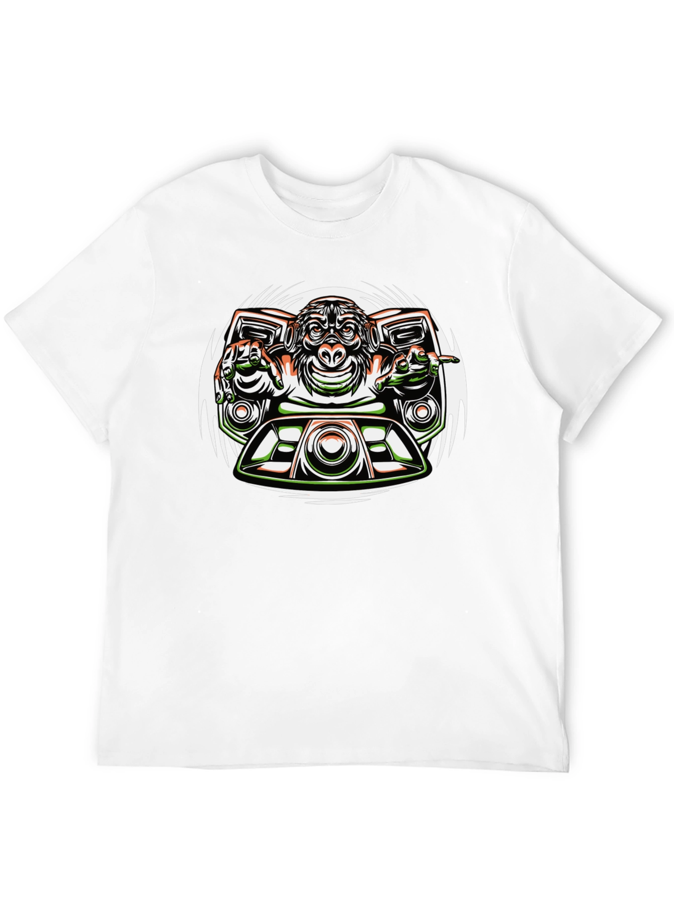 DJ Monkey Graphic Tee - Unique Streetwear Design