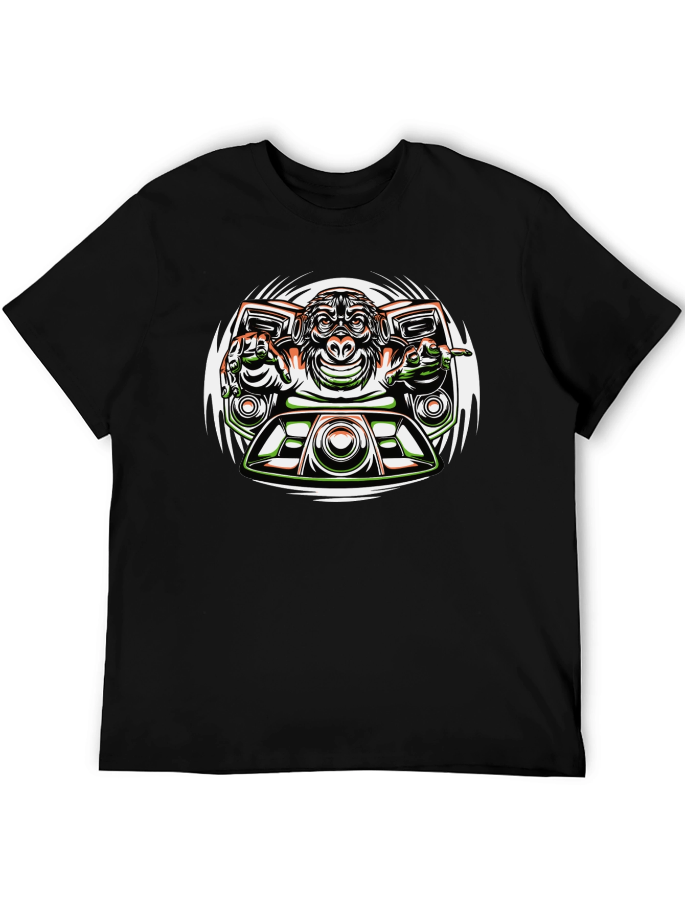 DJ Monkey Graphic Tee - Unique Streetwear Design