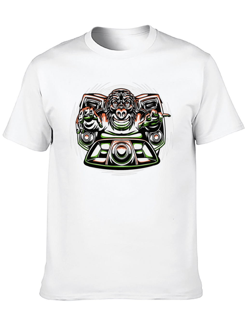 DJ Monkey Graphic Tee - Unique Streetwear Design