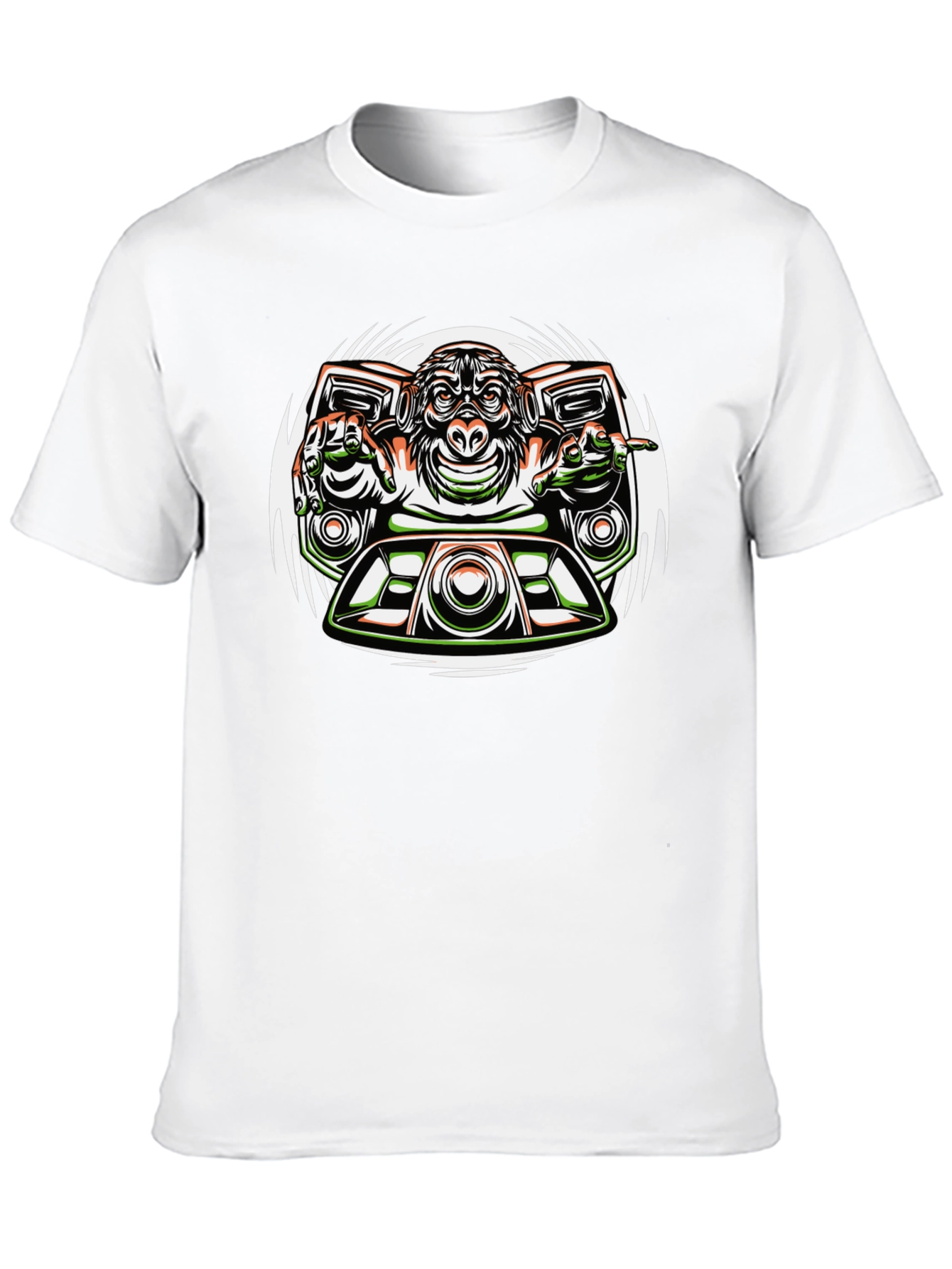 DJ Monkey Graphic Tee - Unique Streetwear Design
