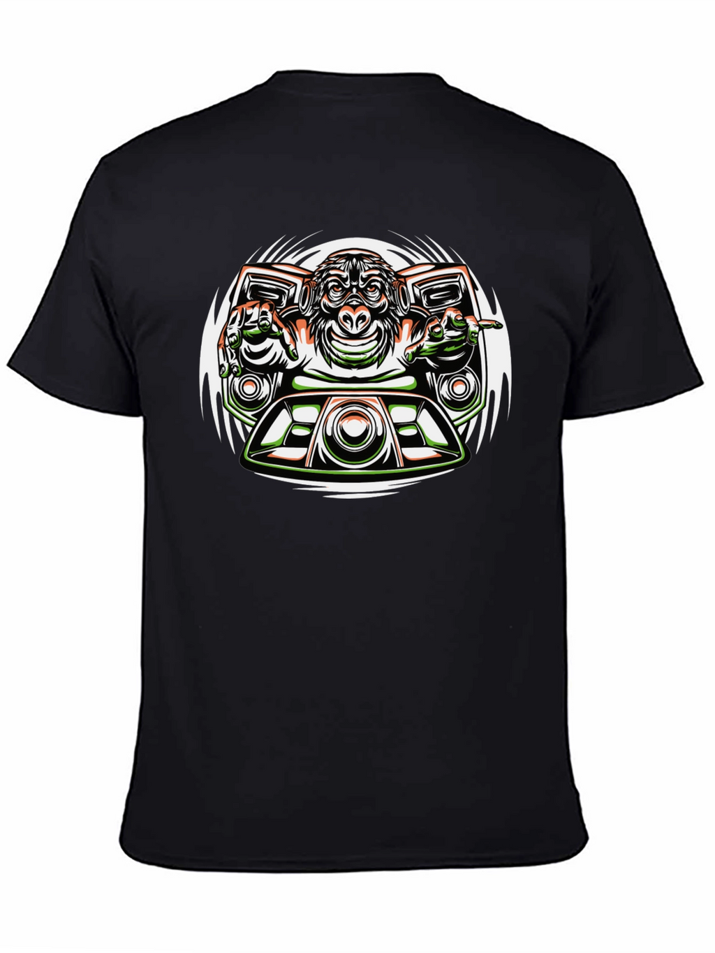 DJ Monkey Graphic Tee - Unique Streetwear Design